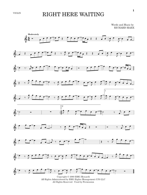 Right Here Waiting - Richard Marx (Violin Solo)