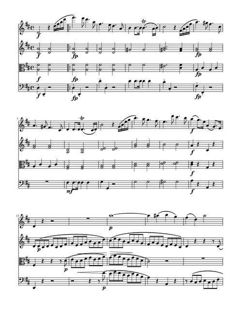 Mendelssohn - String Quartet No.3, Op.44 No.1 - Movement 1