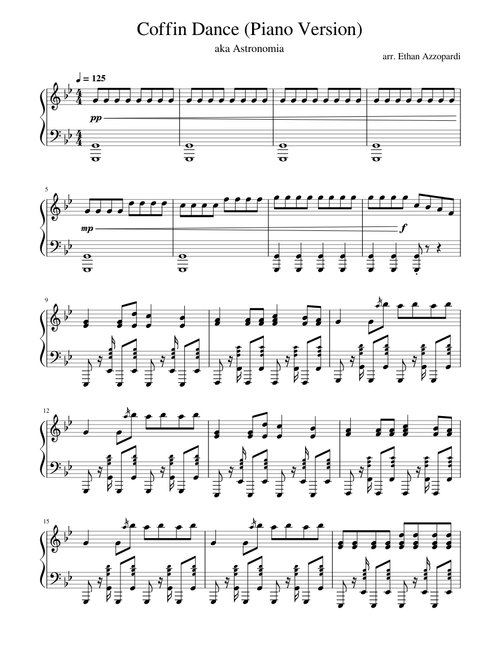 Coffin Dance (Best Piano Version)