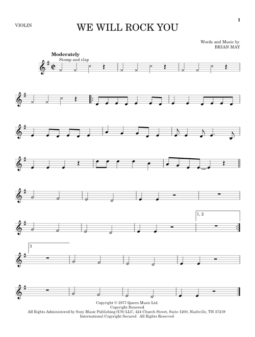 We Will Rock You - Queen (Violin Solo)