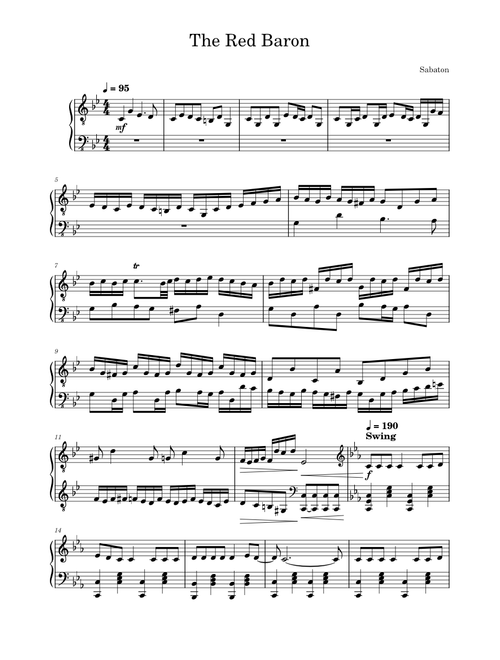 The red baron – Sabaton