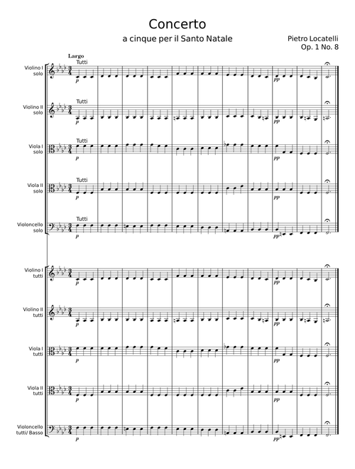 CONCERTO VIII - Pietro Antonio Locatelli