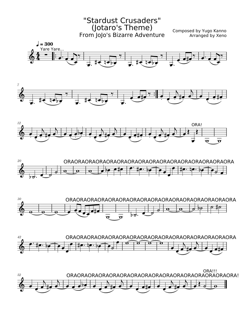 JoJo's Bizarre Adventure Stardust Crusaders OST Stardust Crusaders
