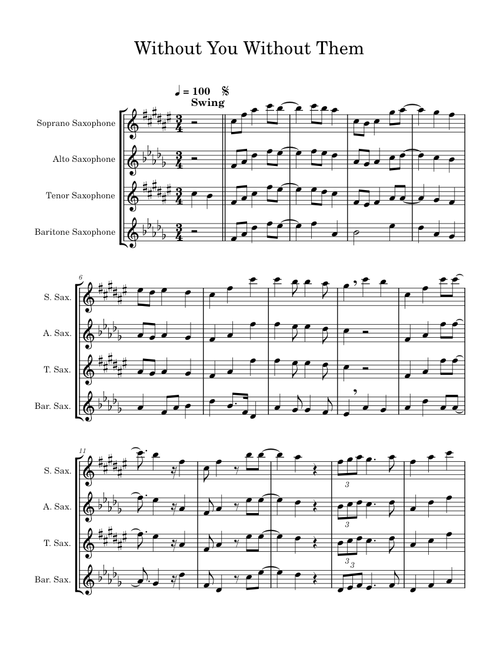 Without You Without Them – boygenius sax quartet