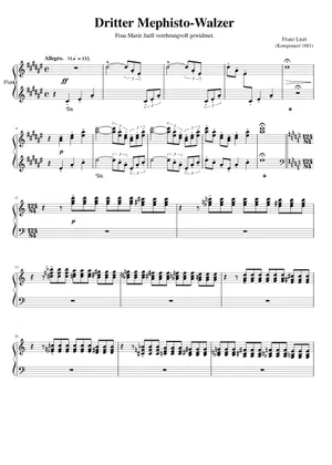 Liszt - Mephisto Waltz No. 1 Sheet music for Piano (Solo Liszt - Mephisto Waltz No. 1 Sheet music for Piano (Solo