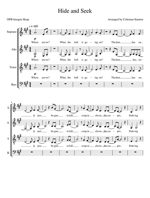 Hide and Seek SATB