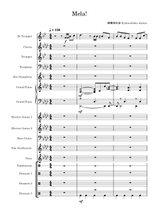 Mela! - Ryokuoushoku shakai sheet music arranged by ONPitch for Mixed Ensemble