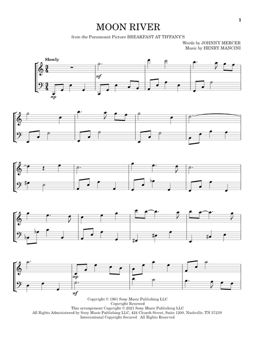 Moon River - Andy Williams (Instrumental Duet)