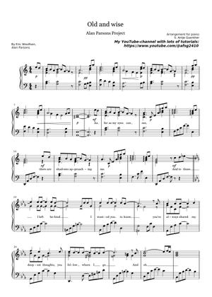 Play Official version of Old and wise Sheet Music by The