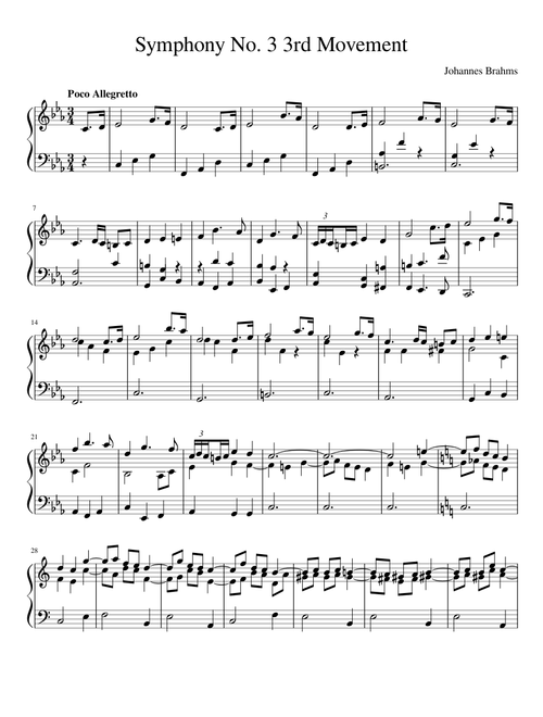 Symphony No. 3 3rd Movement