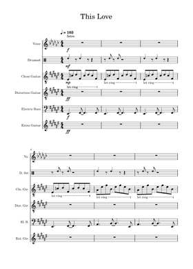 Free Pantera sheet music | Download PDF or print on MuseScore.com