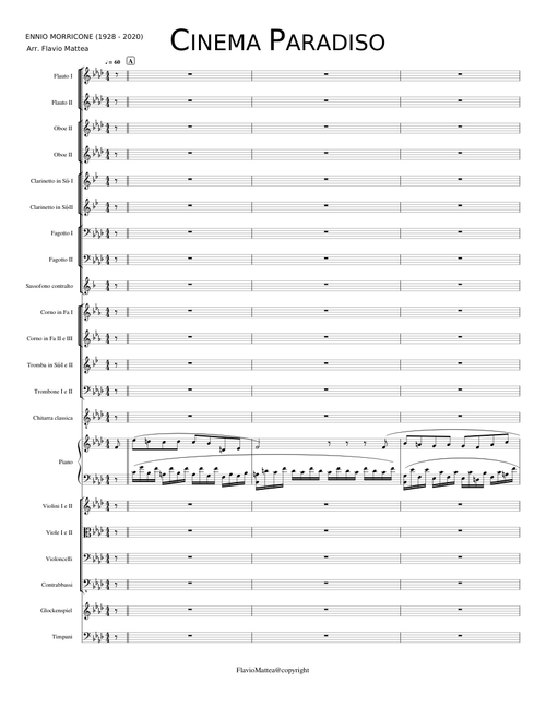 CINEMA PARADISO E. Morricone (1928 - 2020)