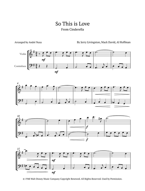 So This Is Love (Arr. André Nusa) - James Ingram (Instrumental Duet)