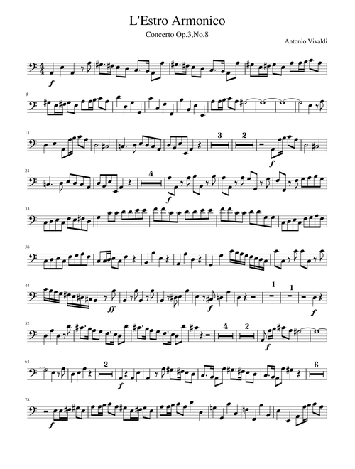 Concerto for 2 Violins in A Minor Op.3 No.8 RV522 – Antonio Vivaldi