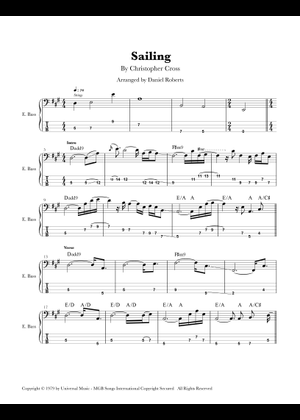【楽譜・CD付】Sailing to the World Piano Score Sailing by Christopher Cross - Easy Piano - Digital Sheet Music