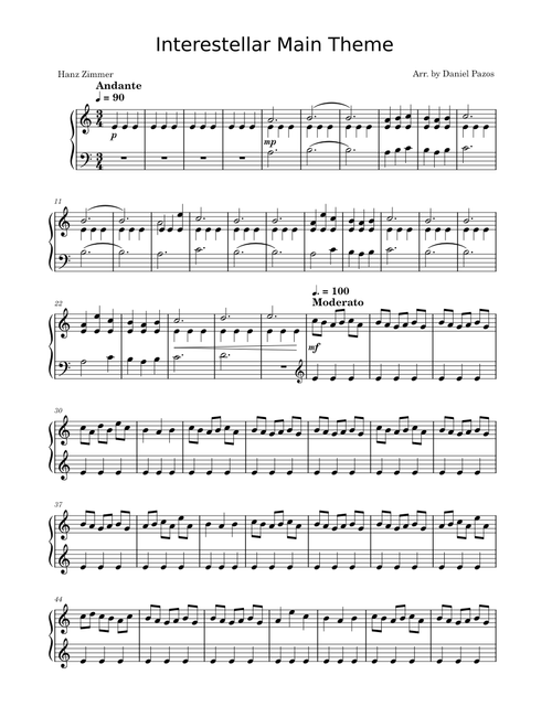 Interestellar Day One – Hans Zimmer Interestellar Main Theme