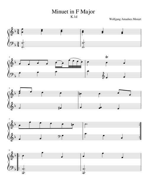 Minuet in F Major