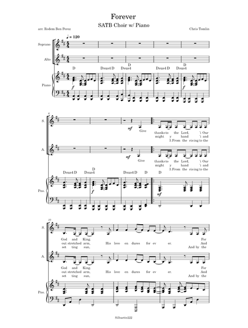 Forever SATB – Chris Tomlin Forever