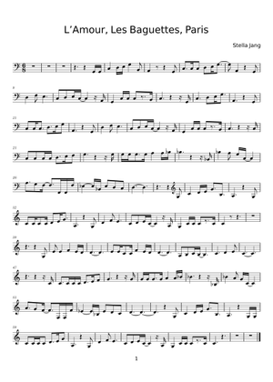 L'amour, Les Baguettes, Paris - Stella Jang Sheet Music for Violin