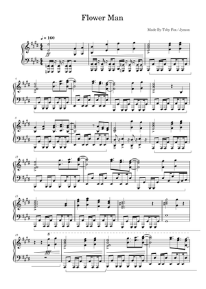 Flower Man – Toby Fox - DELTARUNE Chapter 5 OST Sheet Music for Piano ...