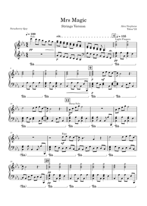 Mrs Magic – Strawberry Guy Sheet Music with Chords for Piano (Solo ...