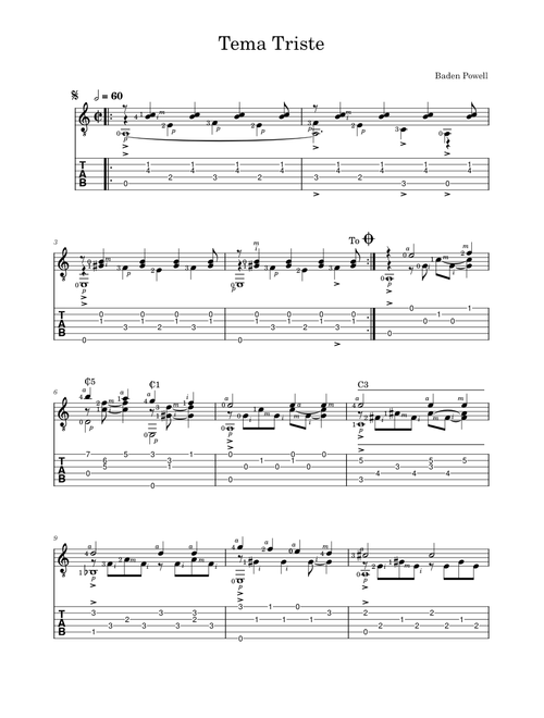 Tema triste – Baden Powell