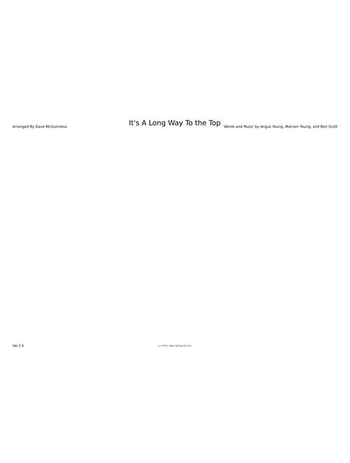 It's a long way to the top – AC/DC