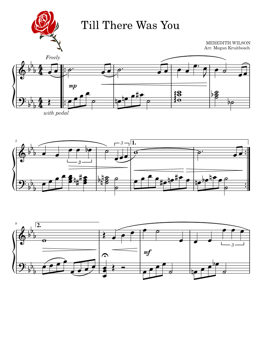 Till There Was You The Music Man Sheet music for Piano (Solo