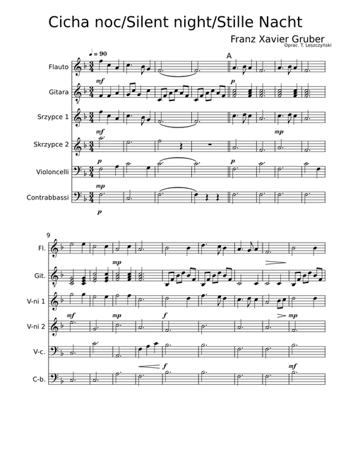 Silent Night small chamber orchestra