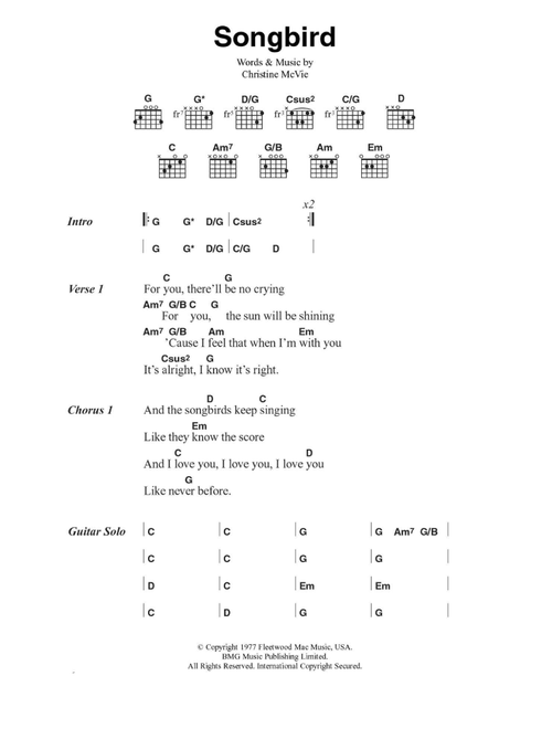 Songbird - Eva Cassidy (Guitar Chords-Lyrics)