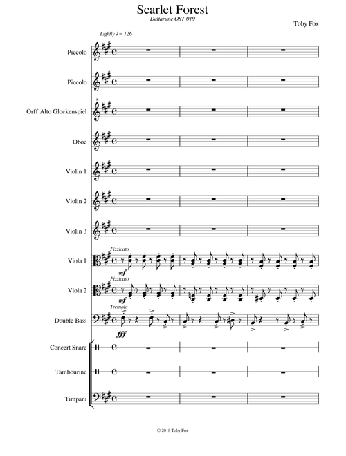 [ WIP ] Scarlet Forest - Deltarune OST 019