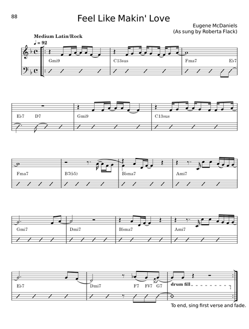 Feel Like Makin' Love - Eugene McDaniels, Roberta Flack