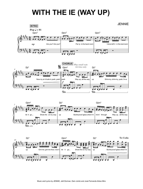 With the IE - JENNIE (Piano)