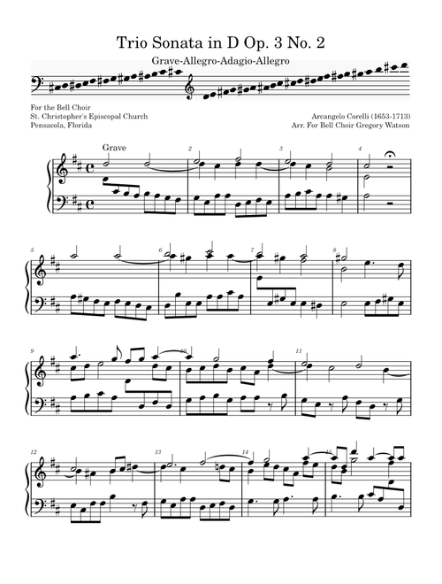 Trio Sonata in D Op. 3 No 2