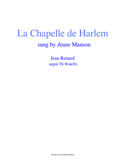 la chapelle de harlem