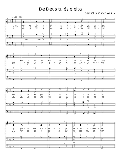 De Deus tú és eleita - Samuel Sebastian Wesley