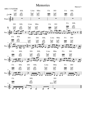Free Maroon 5 sheet music | Download PDF or print on Musescore.com