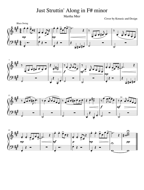 Just Struttin' Along in F# minor-Martha Mier