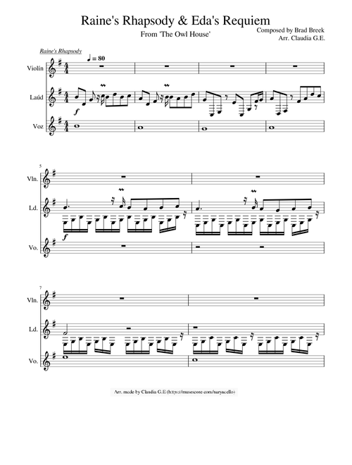 Raine's Rhapsody and Eda's Requiem, by Brad Breeck