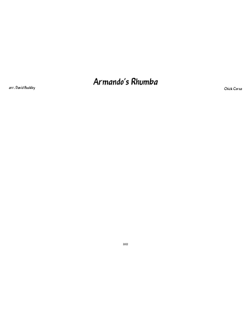 Armando's Rhumba – Chick Corea