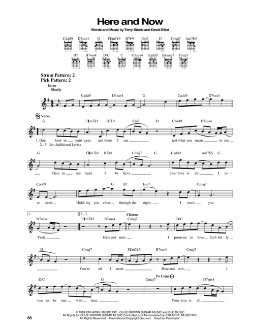 Here And Now - Luther Vandross (Easy Guitar)