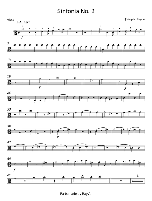 Symphony No.2 in C major, Hob.I:2 - Joseph Haydn