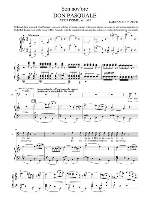 DON PASQUALE sheet music by FranckM. | Play, print, and download DON PASQUALE sheet music by FranckM. | Play, print, and download