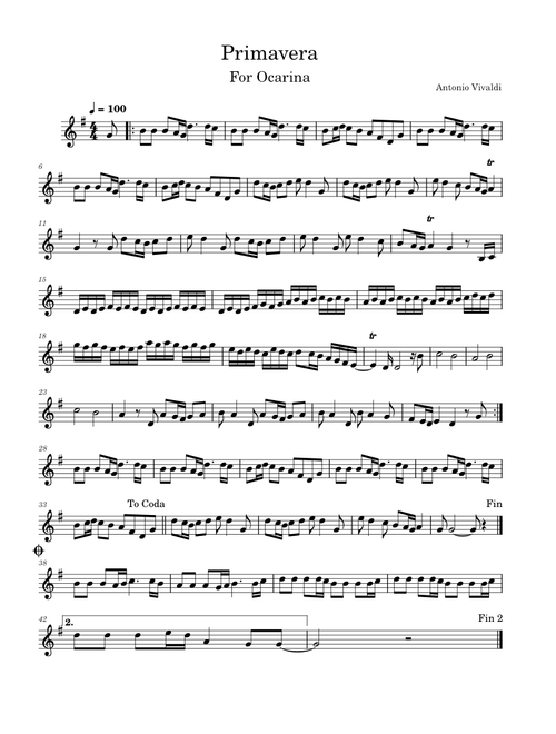 La Primavera – Antonio Vivaldi Primavera