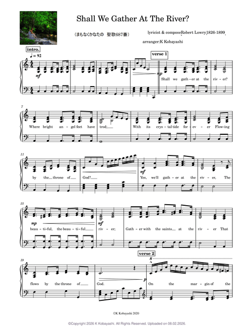Shall we gather at the river(まもなくかなたの) - Robert Lowry