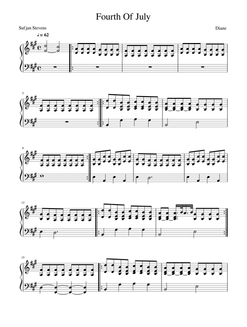 Fourth Of July - Sufjan Stevens