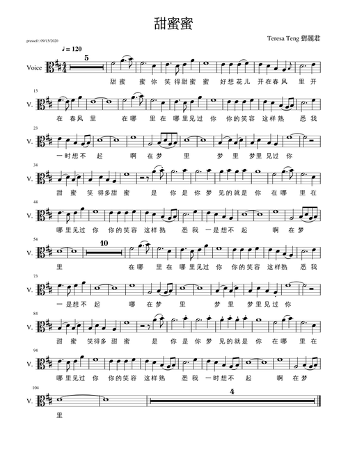 [Chinese]  Teresa Teng -- 甜蜜蜜