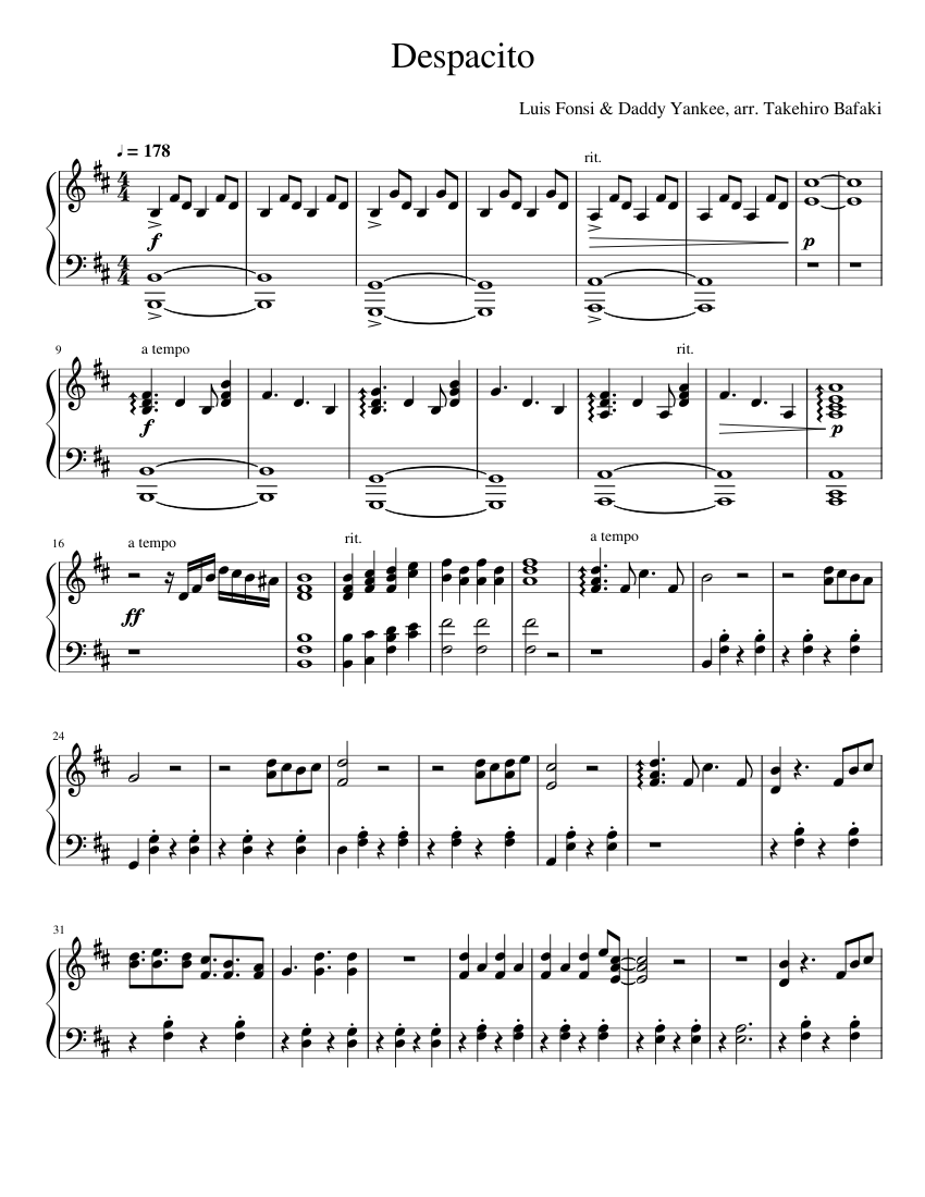 Despacito piano peter bence new arrivals