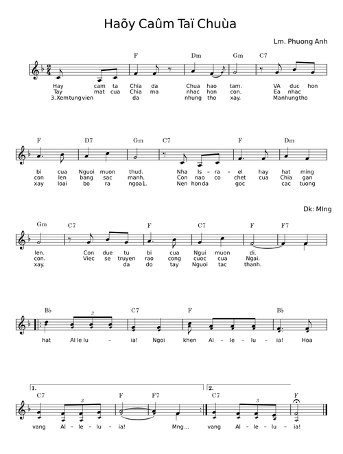 Hãy Cảm Tạ Chúa - Phương Anh