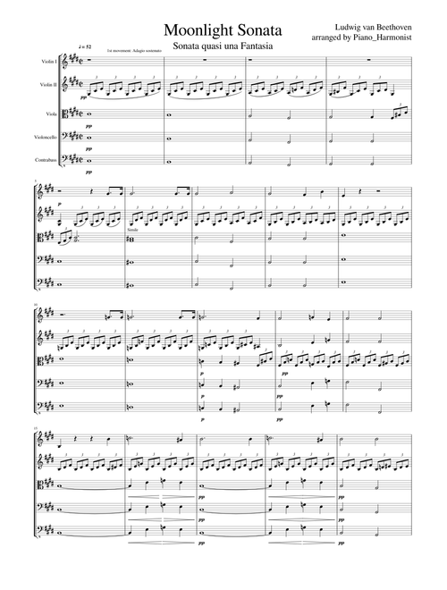 Moonlight Sonata for String Orchestra